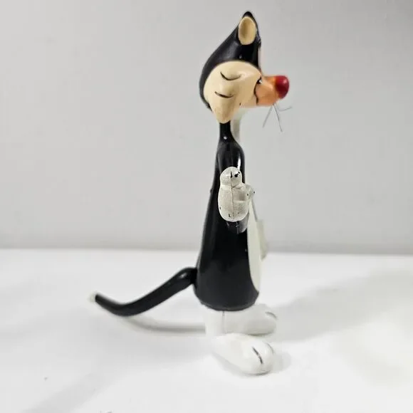 Sylvester The Cat Plush 16" 1995 and Dakin Plastic‎ Figure 8" 1969 Warner Bros - Picture 12 of 16